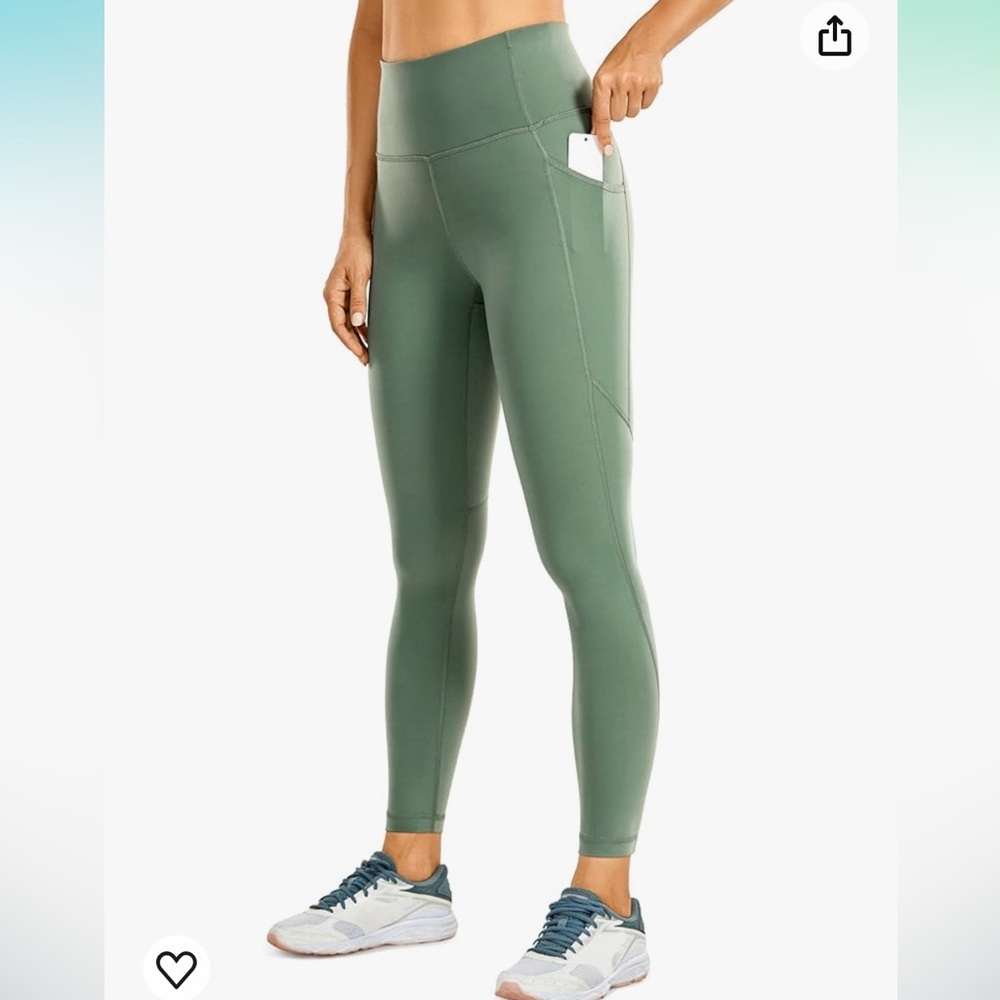 CRZ YOGA Womens Naked Feeling Workout Capris Leggings 23'' NWT